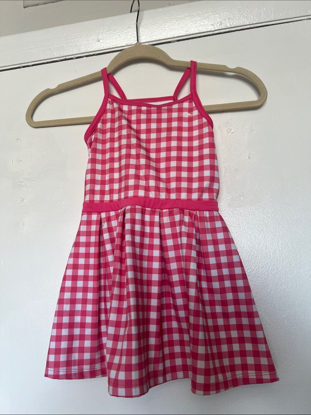 Tommy BahamaGirls' Pink Gingham Sundress - Classic Summer Dress sz 4